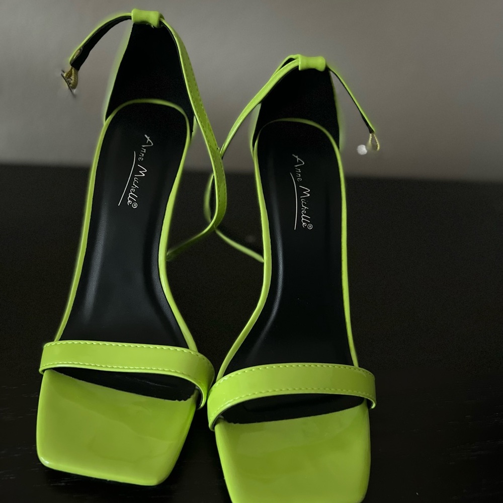 Strappy Neon Heels